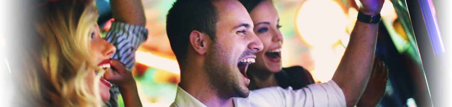 People winning at the slots